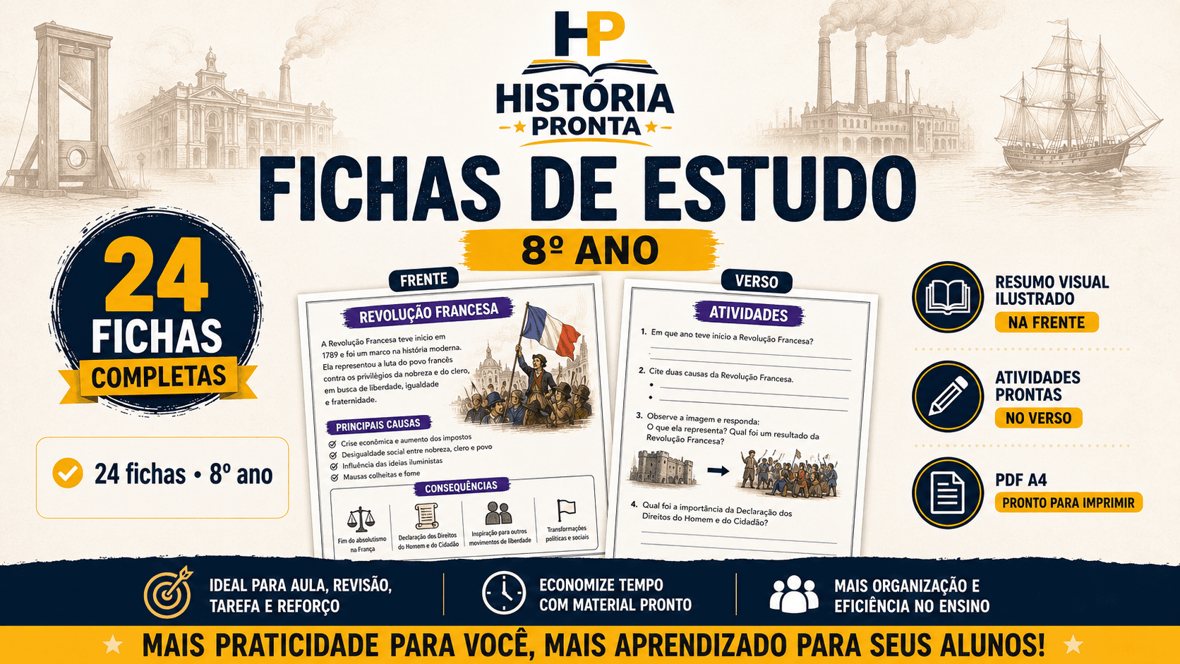 Fichas de estudos 8º ano